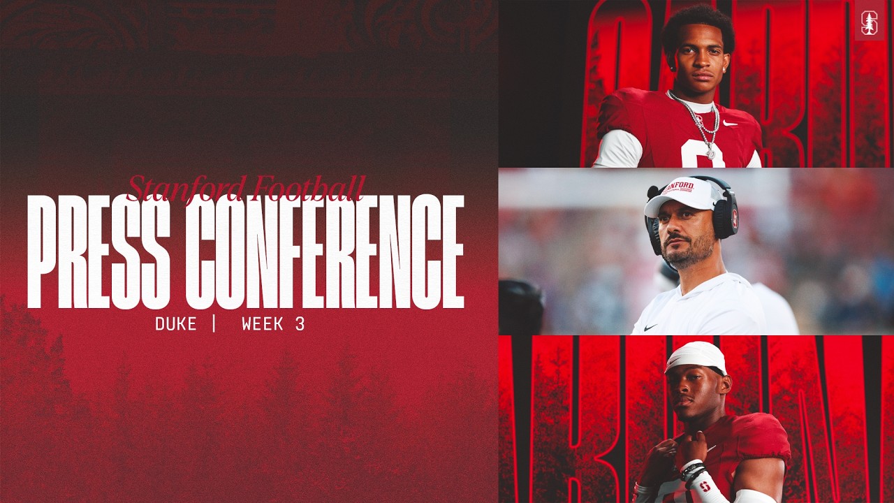 Stanford Football Weekly Press Conference | Duke Week 2 stanford football weekly press conference duke week
