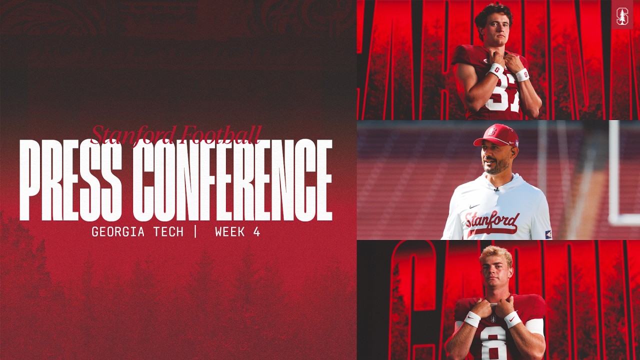 Stanford Football Weekly Press Conference | Georgia Tech Week 1 stanford football weekly press conference georgia tech week