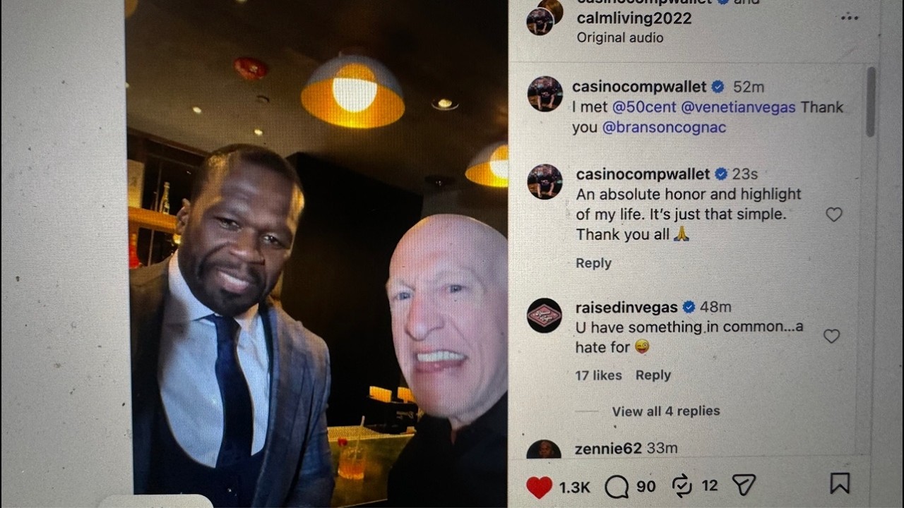vegas paulie c meets 50 cent in las vegas but cant take constructive criticism on his vlog from me