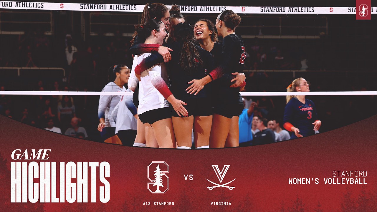 highlights 13 stanford womens volleyball vs virginia