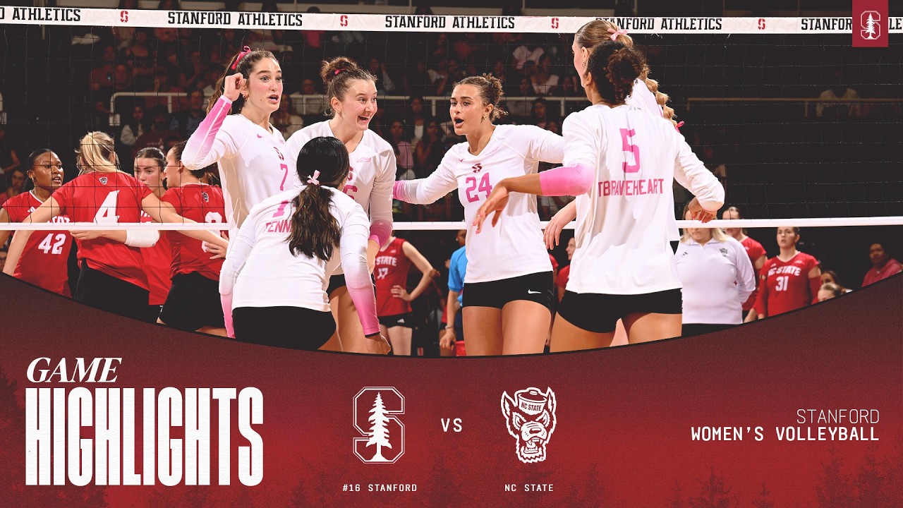 highlights 16 stanford womens volleyball vs nc state 10 18 26