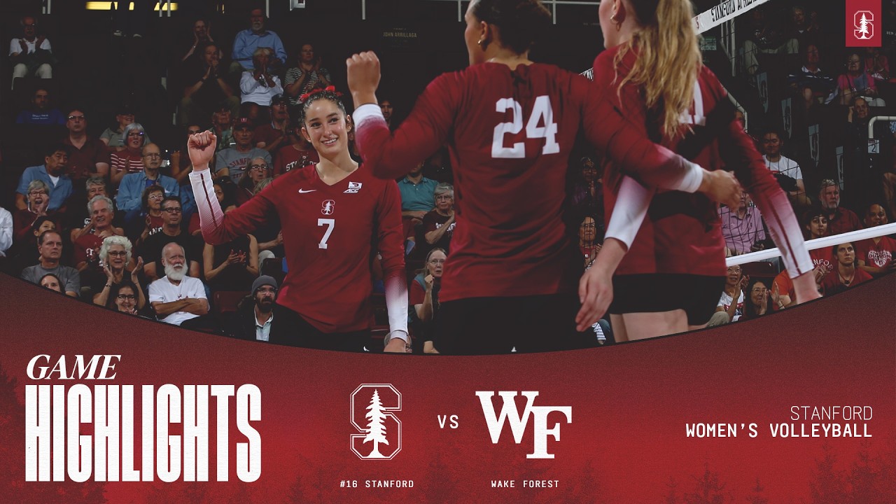 highlights 16 stanford womens volleyball vs wake forest 10 16 26