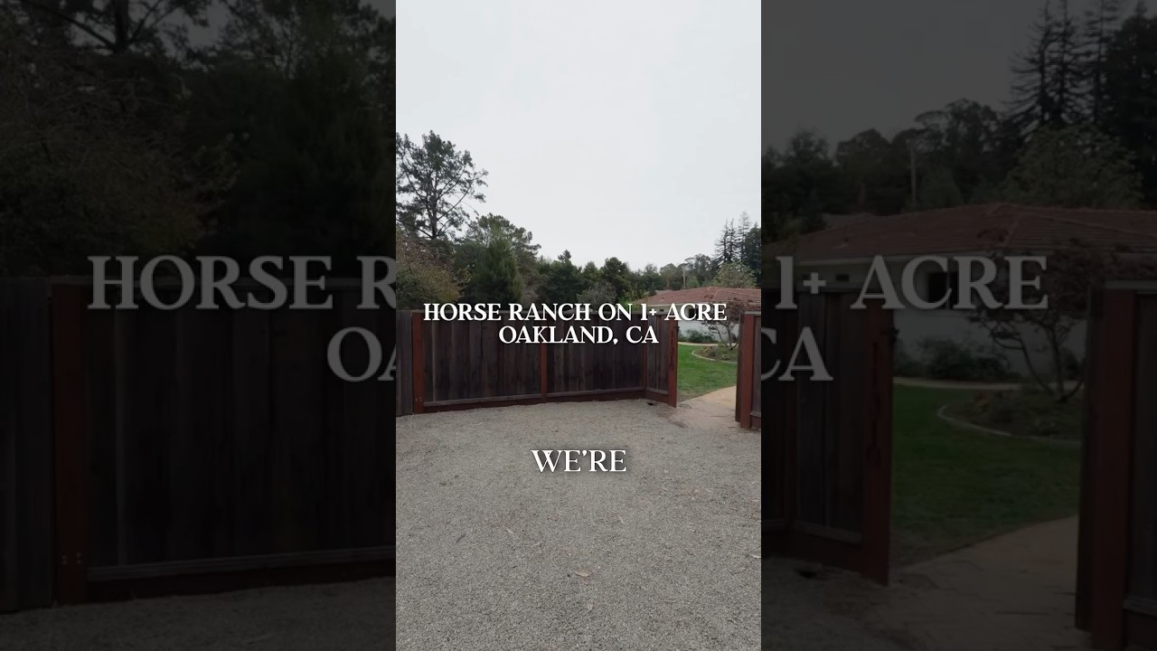 horse ranch property on over an acre in oakland ca