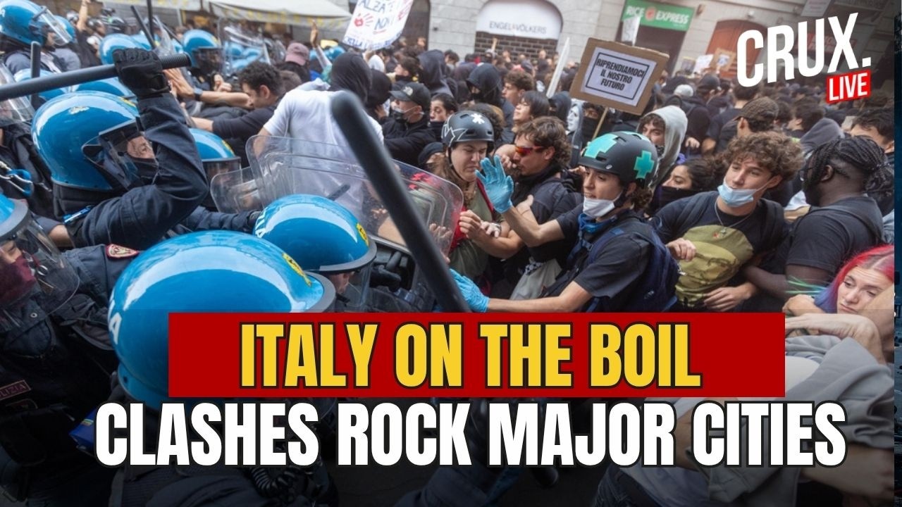 italy live violent clashes rock