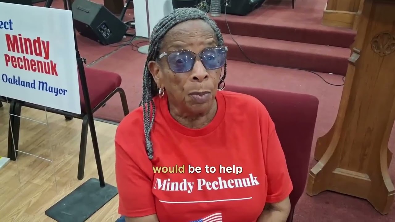 mindy pechenuk for oakland mayor 2026 endorsement by bishop fuller