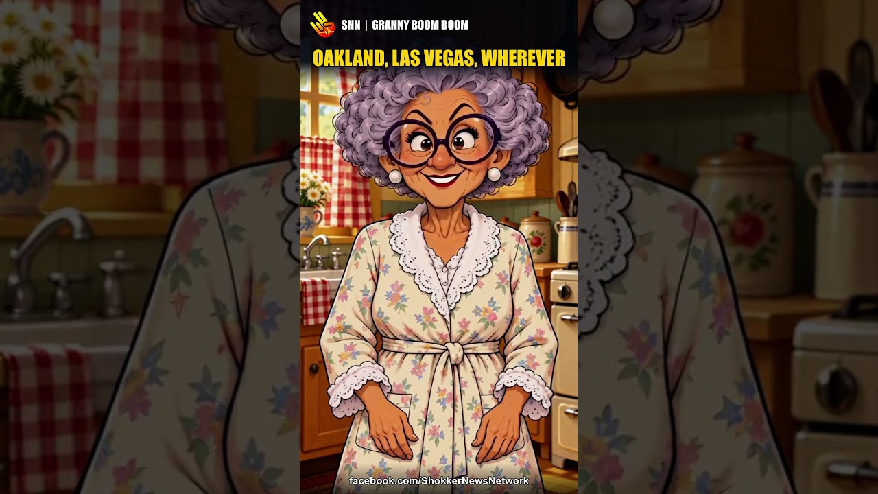 oakland las vegas wherever granny boom boom snn zingers shorts