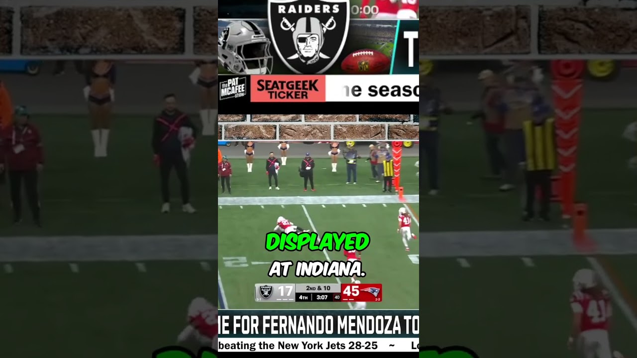 Pat McAfee: Is Fernando Mendoza ready to start for the Raiders? đ 1 pat mcafee is fernando mendoza ready to start for the raiders f09f8f88