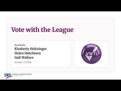 vwtl nov 2026 vote with the league ballot measure recommendations all measures